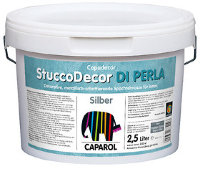 CAPAROL StuccoDeor DI PERLA шпатлевка с металлическим блеском (серебро) 2.5 л