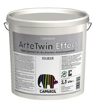 CAPAROL ArteTwin Effect Silber  шпатлевка для декорирования стен 2.5 л
