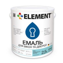 ELEMENT эмаль акриловая для окон и дверей 2,5 кг