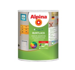 Alpina Aqua Buntlack цветная эмаль на водной основе 2,5л