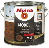 Alpina Mobel мебельный лак 2.5 л